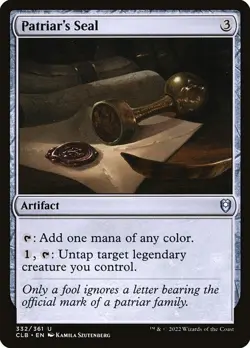 [MTG] Patriar's Seal (Foil) (332) (CLB) NM - Image 1