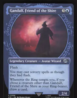 Gandalf, Friend of the Shire (Showcase) 308 MTG Lord of The RIngs - Image 1