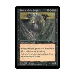 WOTC MtG Mirage Spirit of the Night (R) EX - Image 1