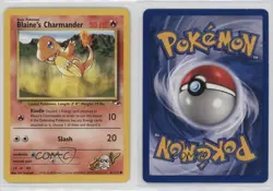Blaine's Charmander Pokemon Gym Heroes #61 2000 10cj - Image 3
