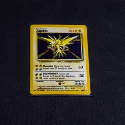 Vintage Pokemon TCG Base Set Unlimited - Zapdos Holo Rare- Excellent Condition - Image 1