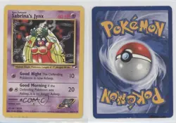 Sabrina's Jynx Pokemon Gym Heroes #59 2000 10cj - Image 3