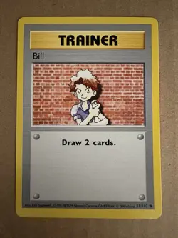 Pokemon - Base Set Shadowless - Bill 91/102 - Common NM - Image 1