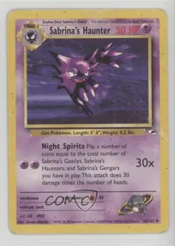 Sabrina's Haunter Pokemon Gym Heroes #58 2000 0it8 - Image 1