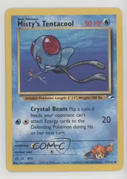 Misty's Tentacool Pokemon Gym Heroes #57 2000 z6b - Image 1
