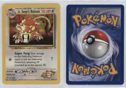 Lt Surge's Raticate Pokemon Gym Heroes #51 2000 10cj - Image 3