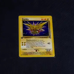 Vintage Pokemon TCG Fossil - Zapdos 1st Edition Rare- Very Good Condition - Image 1