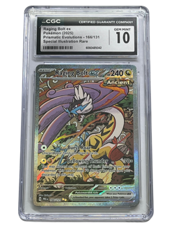 Raging Bolt ex Pokemon Prismatic Evolution 2025 Rare 166/131 CGC 10 - PSA BGS - Image 1