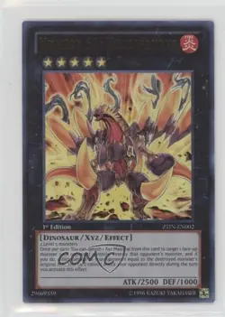 Number 61: Volcasaurus 1st Ed. YuGiOh Zexal Collection Tin #ZTIN-EN002 0k8a - Image 1