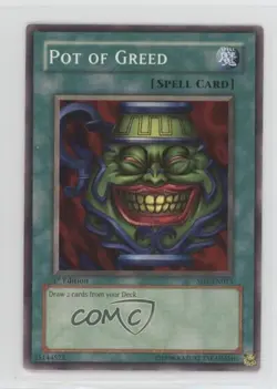 Pot of Greed 1st Ed. YuGiOh Dragon's Roar Structure Deck #SD1-EN015 2005 0k8a - Image 1