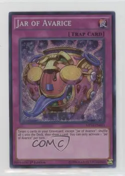 Jar of Avrice 1st Ed. YuGiOh Mega-Tin Mega Pack #MP16-EN033 0k8a - Image 1