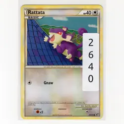 Pokemon TCG Rattata 64/90 HGSS Undaunted Regular Common Card EN-LP 2010 - Image 3