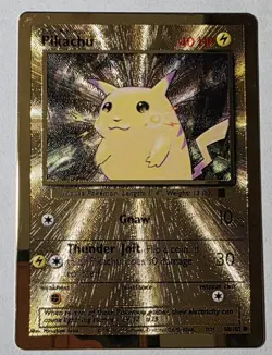 Pikachu Gold Metal Card 58/102 - Celebrations 25th Anniversary - Pokemon TCG - Image 2