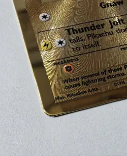 Pikachu Gold Metal Card 58/102 - Celebrations 25th Anniversary - Pokemon TCG - Image 4
