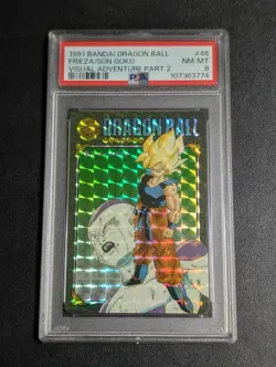 PSA8 Dragon Ball Visual Adventure No.46 Super Saiyan Card JAPAN - Image 1