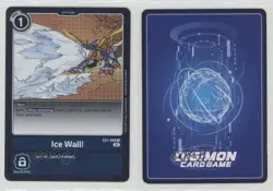 2021 Digimon Card Game - Classic Collection Rare Ice Wall! #EX1-068 02l5 - Image 3