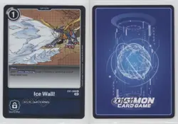 2021 Digimon Card Game - Classic Collection Rare Ice Wall! #EX1-068 0o6v - Image 3