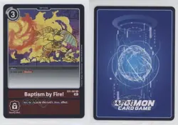 2021 Digimon Card Game - Classic Collection Rare Baptism by Fire! #EX1-067 02l5 - Image 3