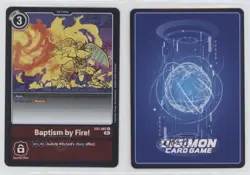 2021 Digimon Card Game - Classic Collection Rare Baptism by Fire! #EX1-067 0o6v - Image 3