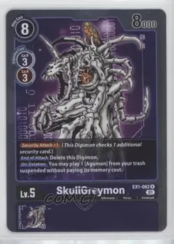 2021 Digimon Card Game - Classic Collection Skullgreymon Rare #EX1-062 0o6v - Image 1