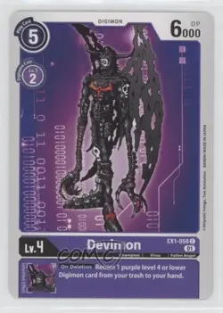 2021 Digimon Card Game - Classic Collection Devimon #EX1-058 0o6v - Image 1