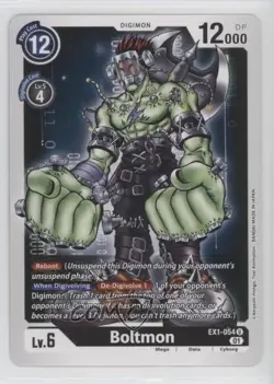 2021 Digimon Card Game - Classic Collection Boltmon #EX1-054 0o6v - Image 1