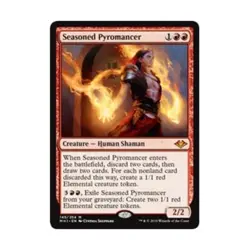 WOTC MtG Modern Horizons Seasoned Pyromancer (R) NM - Image 1