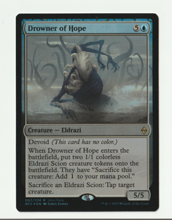 Foil Drowner of Hope - Battle for Zendikar 057/274 MTG New Condition NM - Image 1