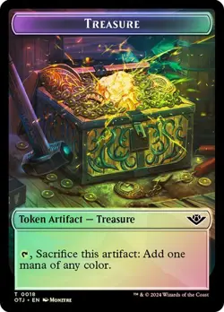 Beau / Treasure Token Foil Outlaws of Thunder Junction NM MTG - Image 2