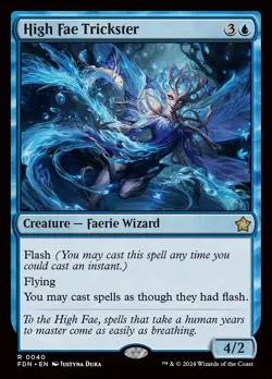 MTG Magic 4 x High Fae Trickster x 4 - Foundations (FDN) (3xEnglish+1xJapanese) - Image 1