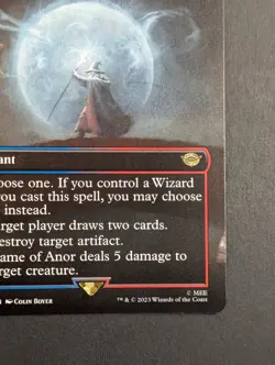 MTG - 1x Flame of Anor - NM - Borderless Pack Fresh LOTR: Tales of Middle Earth - Image 4