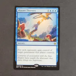MTG - 1x Blatant Thievery - Explorers of Ixalan - NM/LP - Rare - Blue Magic 2017 - Image 2