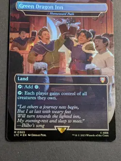 MTG - 1x Green Dragon Inn - NM - Foil Extended Art Box Topper - Pack Fresh LOTR - Image 5