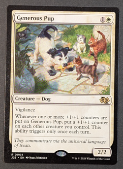 MTG - 1x Generous Pup - Foundations Jumpstart - NM - Magic The Gathering - #4 - Image 1