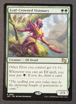 MTG - 1x Leaf Crowned Visionary - Jumpstart Foundations - NM Pack Fresh - Magic - Image 1