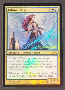 MTG - 1x Fathom Mage - Gatecrash - Pre-Release Foil - LP -Magic The Gathering - Image 1