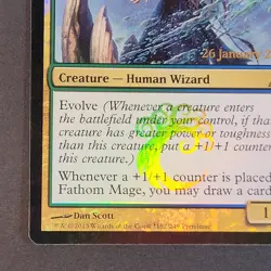 MTG - 1x Fathom Mage - Gatecrash - Pre-Release Foil - LP -Magic The Gathering - Image 3