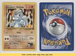 Giovanni's Machop Pokemon Gym Challenge #72 2000 READ 0f8 - Image 3