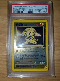 Electabuzz 1 Best Promo Reverse PSA 9 Mint Promo Pokemon - Image 1