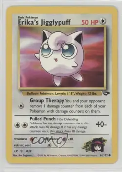 Erika's Jigglypuff Pokemon Gym Challenge #69 2000 10cj - Image 1