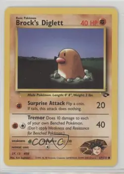 Brock's Diglett Pokemon Gym Challenge #67 2000 17t2 - Image 1