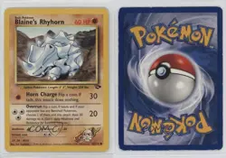 Blaine's Rhyhorn Pokemon Gym Challenge #65 2000 2f4 - Image 3