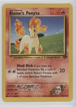 Blaine's Ponyta Pokemon Gym Challenge #64 2000 2f4 - Image 1
