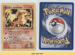 Blaine's Growlithe Pokemon Gym Challenge #62 2000 READ 0a1 - Image 3