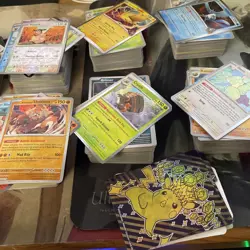 Pokemon Bulk Trading Cards Lot Of 100 ct - Holos Reverse Rares Uncommons Commons - Image 1