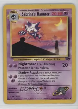 Sabrina's Haunter Pokemon Gym Challenge #55 2000 10cj - Image 1