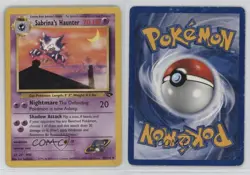 Sabrina's Haunter Pokemon Gym Challenge #55 2000 10cj - Image 3