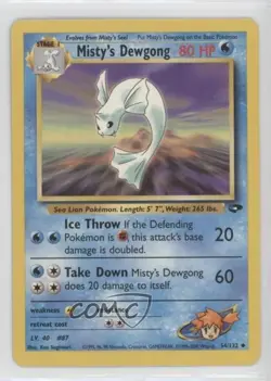 Misty's Dewgong Pokemon Gym Challenge #54 2000 0l4h - Image 1