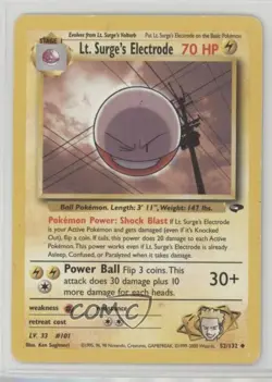 Lt Surge's Electrode Pokemon Gym Challenge #52 2000 12ht - Image 1