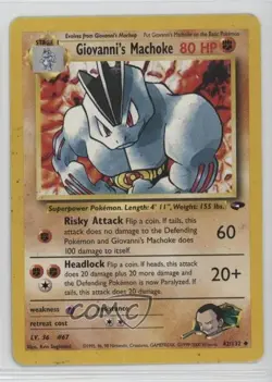 Giovanni's Machoke Pokemon Gym Challenge #42 2000 2f4 - Image 1